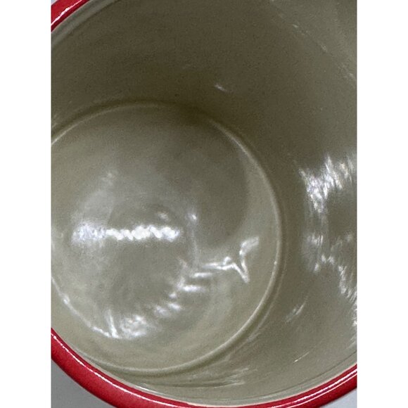 Temp-tations 1.5QT Pitcher Old World Poinsettia Holiday Stoneware 8.5"x8" Retro - Picture 8 of 8